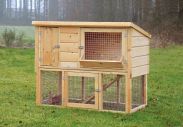 Kaninchenstall / Kleintierstall Rabbit 01 - Abmessung (cm): 60 x 130 x 110 (L x B x H)