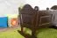 Robuste Babywiege Kiefer massiv Vollholz Walnussfarben 105, 34,50 x 90 cm, im Zeitlosen Design, sehr gute Verarbeitung
