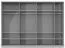 317 cm breiter Kleiderschrank mit 7 Türen | Farbe: Weiß Abbildung